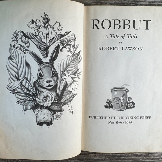 Robbut: A Tale of Tails, Robert Lawson, 1948 - Pretty Old Books
