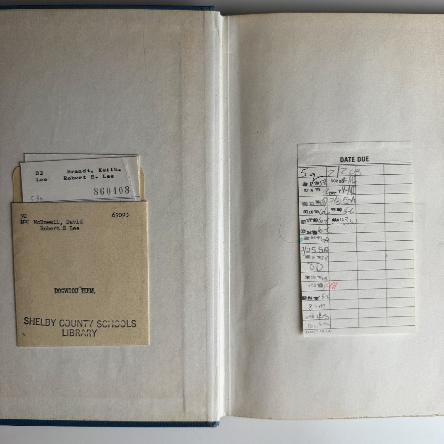 Robert E. Lee by David McDowell, Illustrated Juvenile Biography (1953) - Pretty Old Books