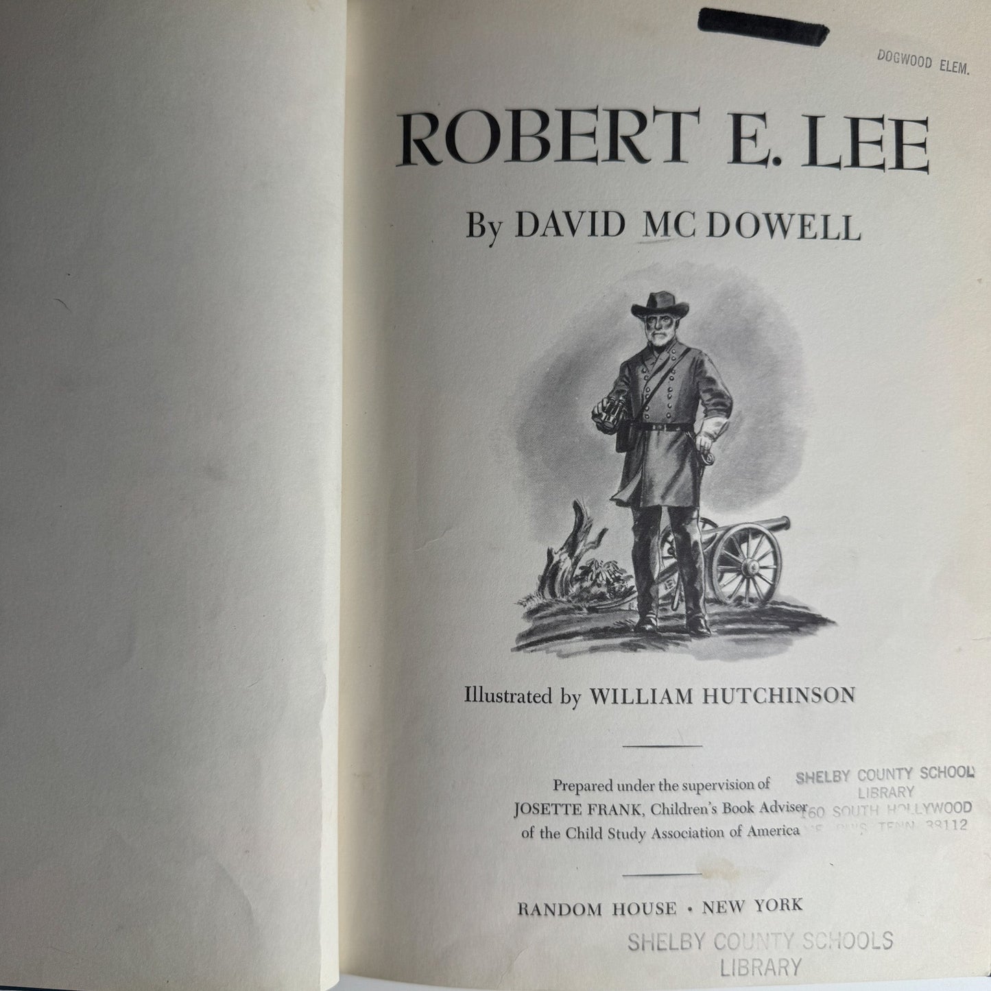 Robert E. Lee by David McDowell, Illustrated Juvenile Biography (1953) - Pretty Old Books