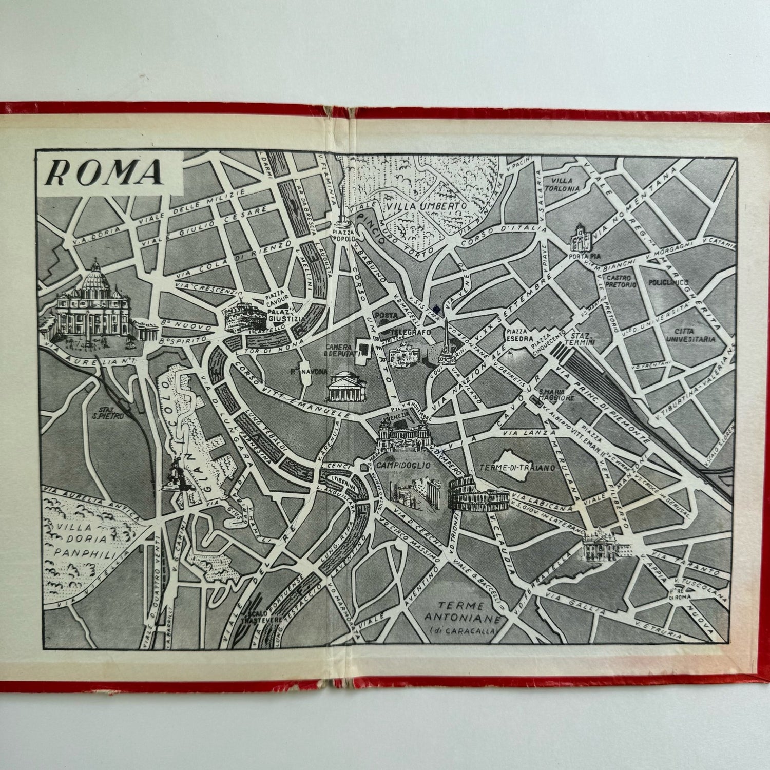 Roma, Parte I, Accordion Postcard/Photograph Souvenir Book - Pretty Old Books