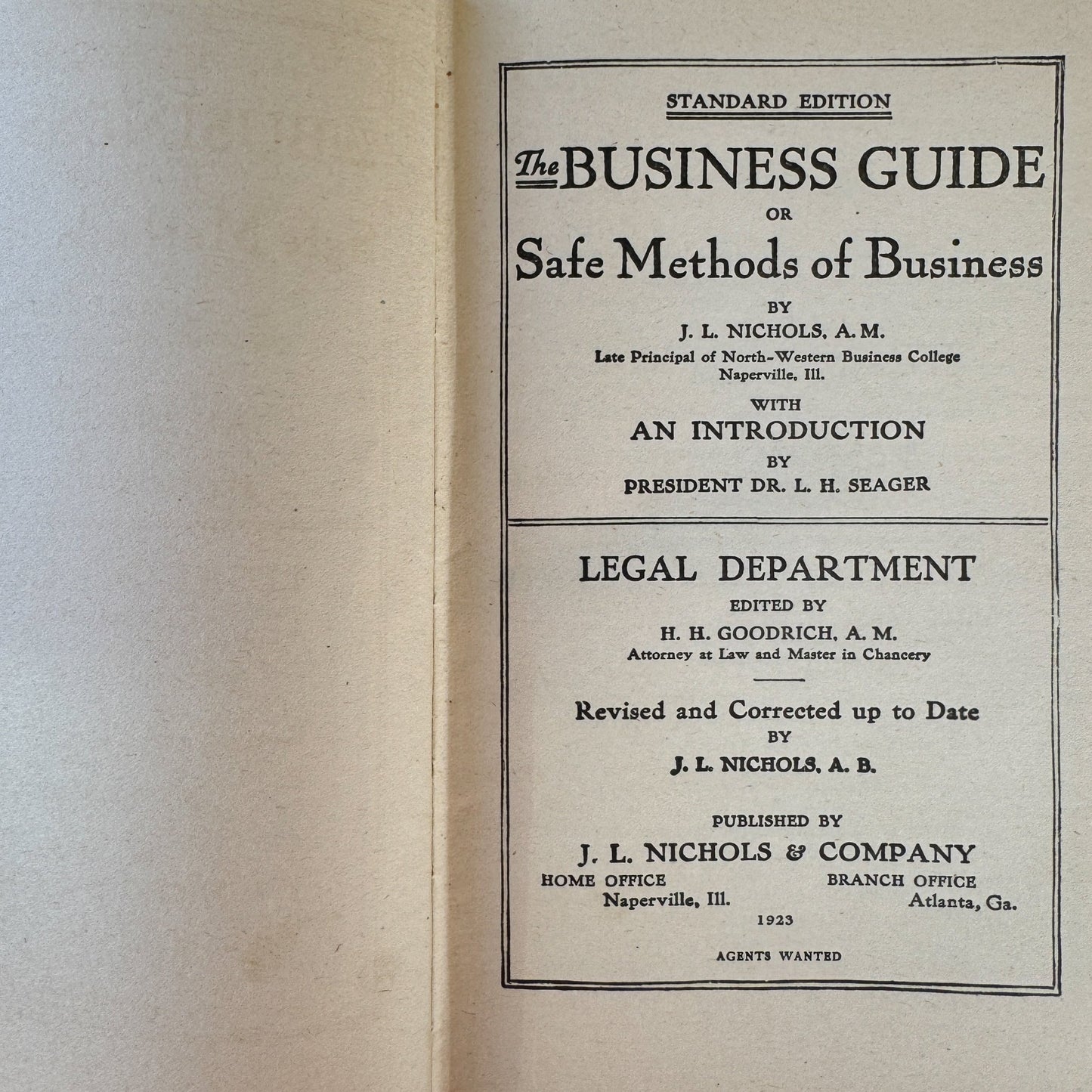 Safe Methods of Business, Illustrated Etiquette and Informational Guide, 1923 - Pretty Old Books