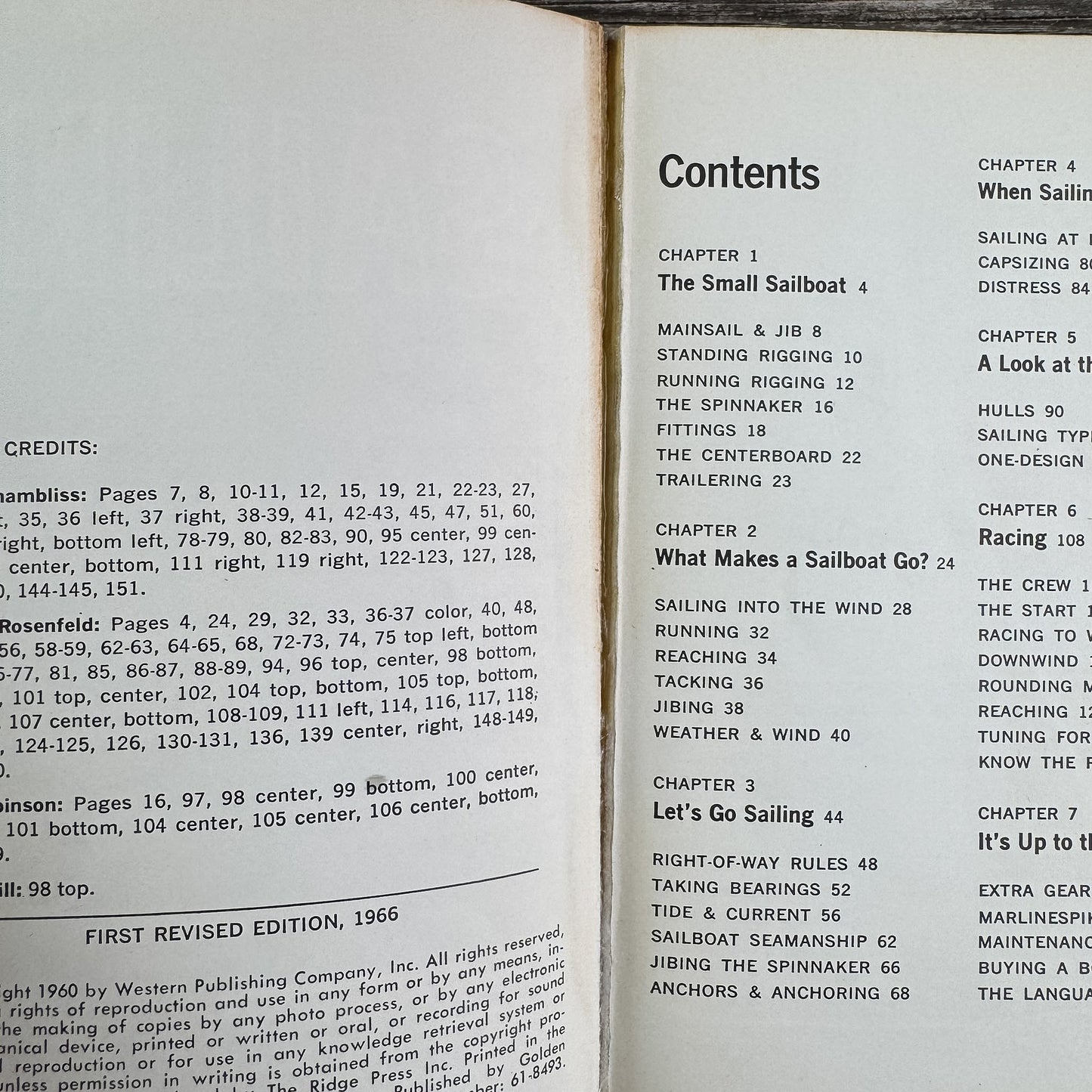 Sailing, A Golden Handbook, 1966 - Pretty Old Books