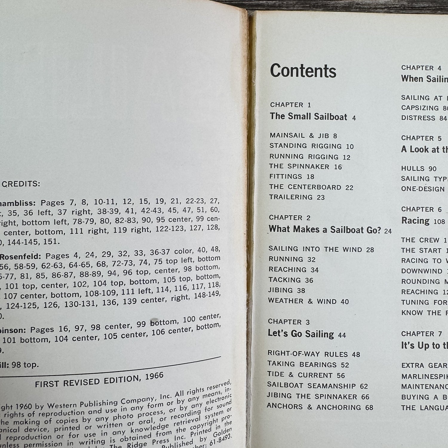 Sailing, A Golden Handbook, 1966 - Pretty Old Books