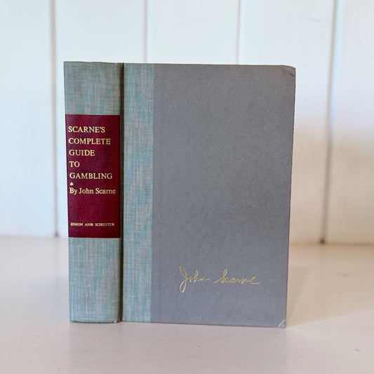 Scarne's Complete Guide To Gambling, 1961 Hardcover - Pretty Old Books