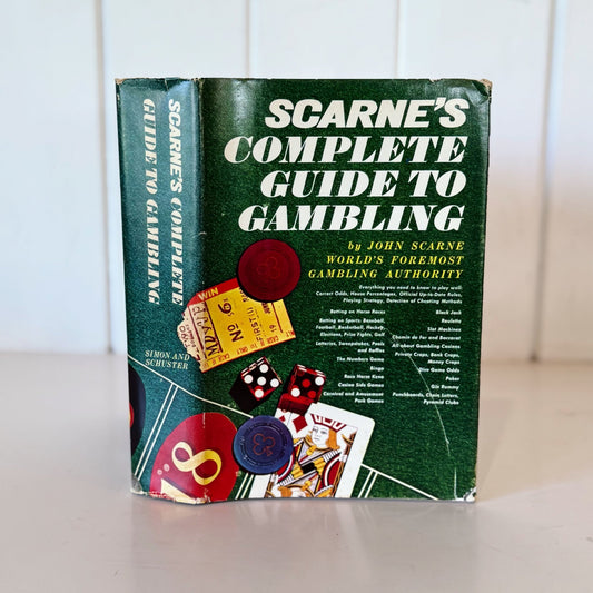 Scarne's Complete Guide To Gambling, 1961 Hardcover - Pretty Old Books