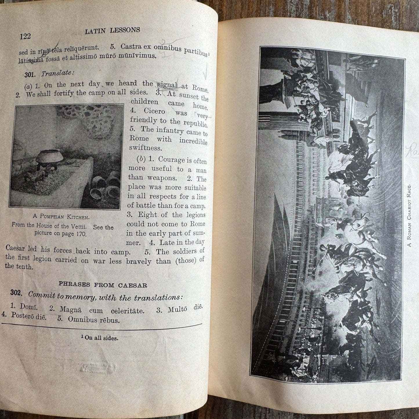 Set of 2 Antique Latin Textbooks - Pretty Old Books