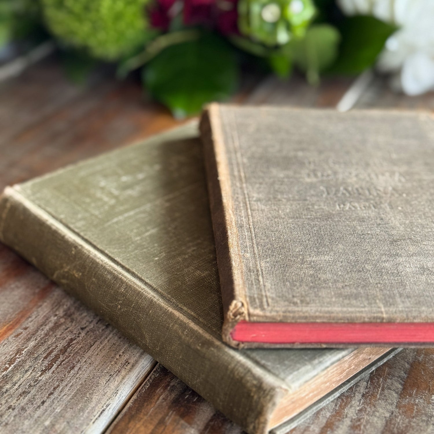 Set of 2 Antique Latin Textbooks - Pretty Old Books