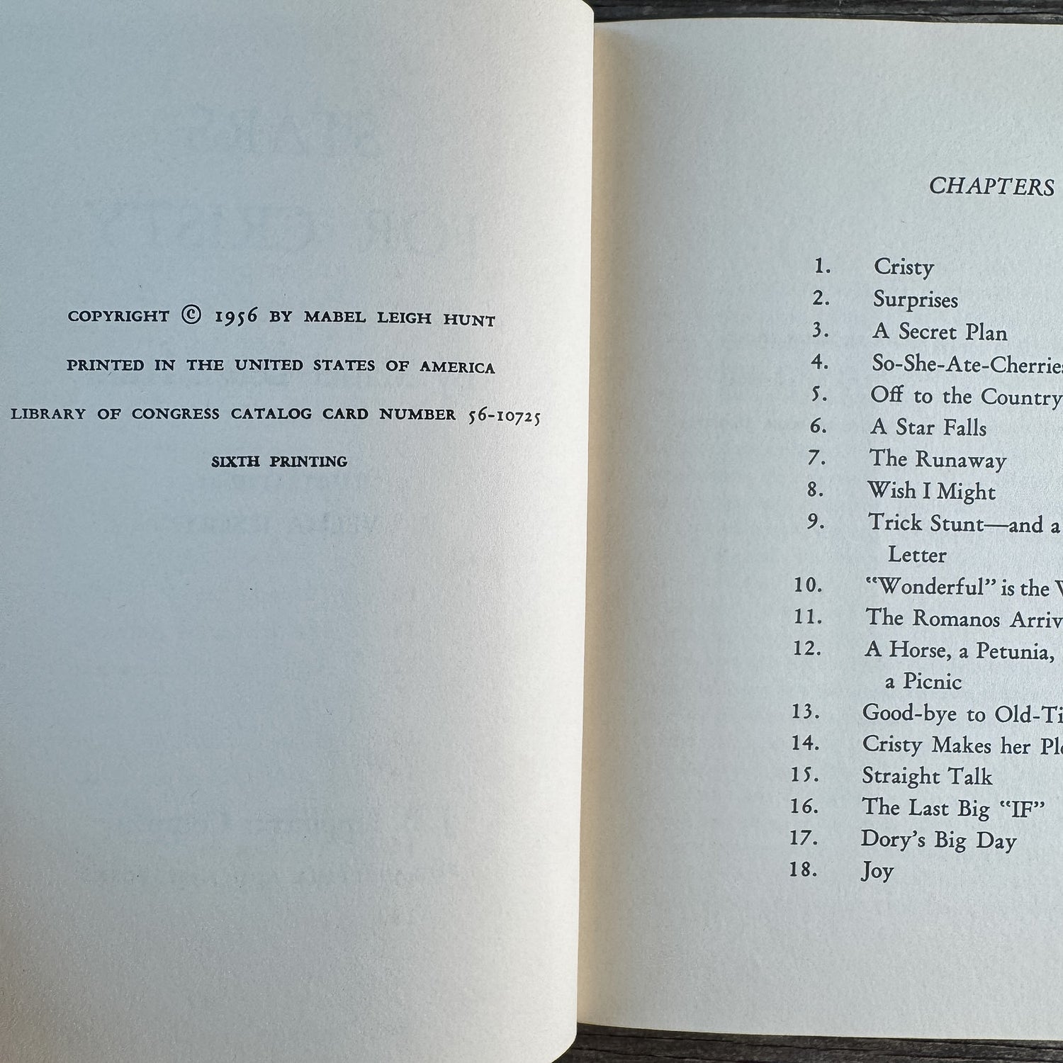 Set of Two Mabel Leigh Hunt Books: Cristy at Skippinghills and Stars for Cristy, 1958 and 1956 - Pretty Old Books