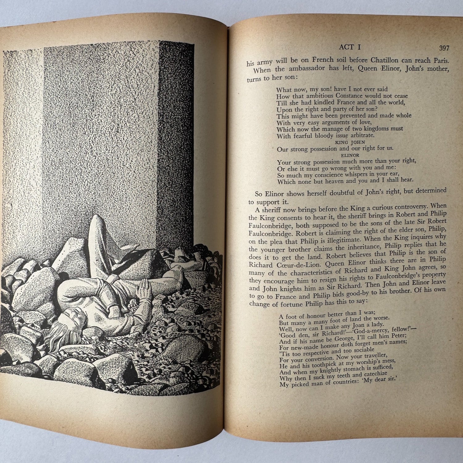 Shakespeare Arranged for Modern Reading, Illustrated by Rockwell Kent, 1946 - Pretty Old Books