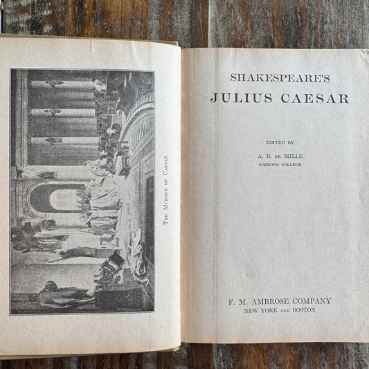 Shakespeare's Julius Caesar, The Windsor English Classics, 1923 - Pretty Old Books