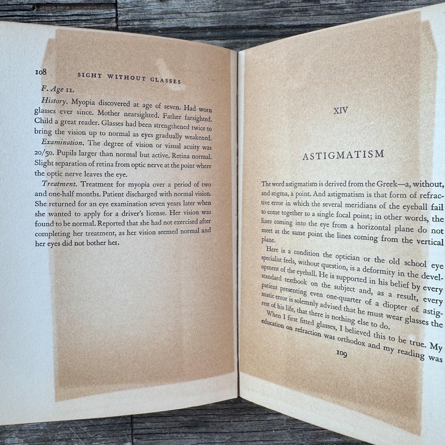 Sight Without Glasses, 1940 Vision Improvement Book - Pretty Old Books