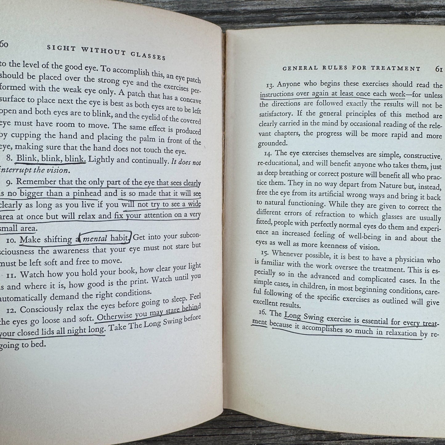 Sight Without Glasses, 1940 Vision Improvement Book - Pretty Old Books