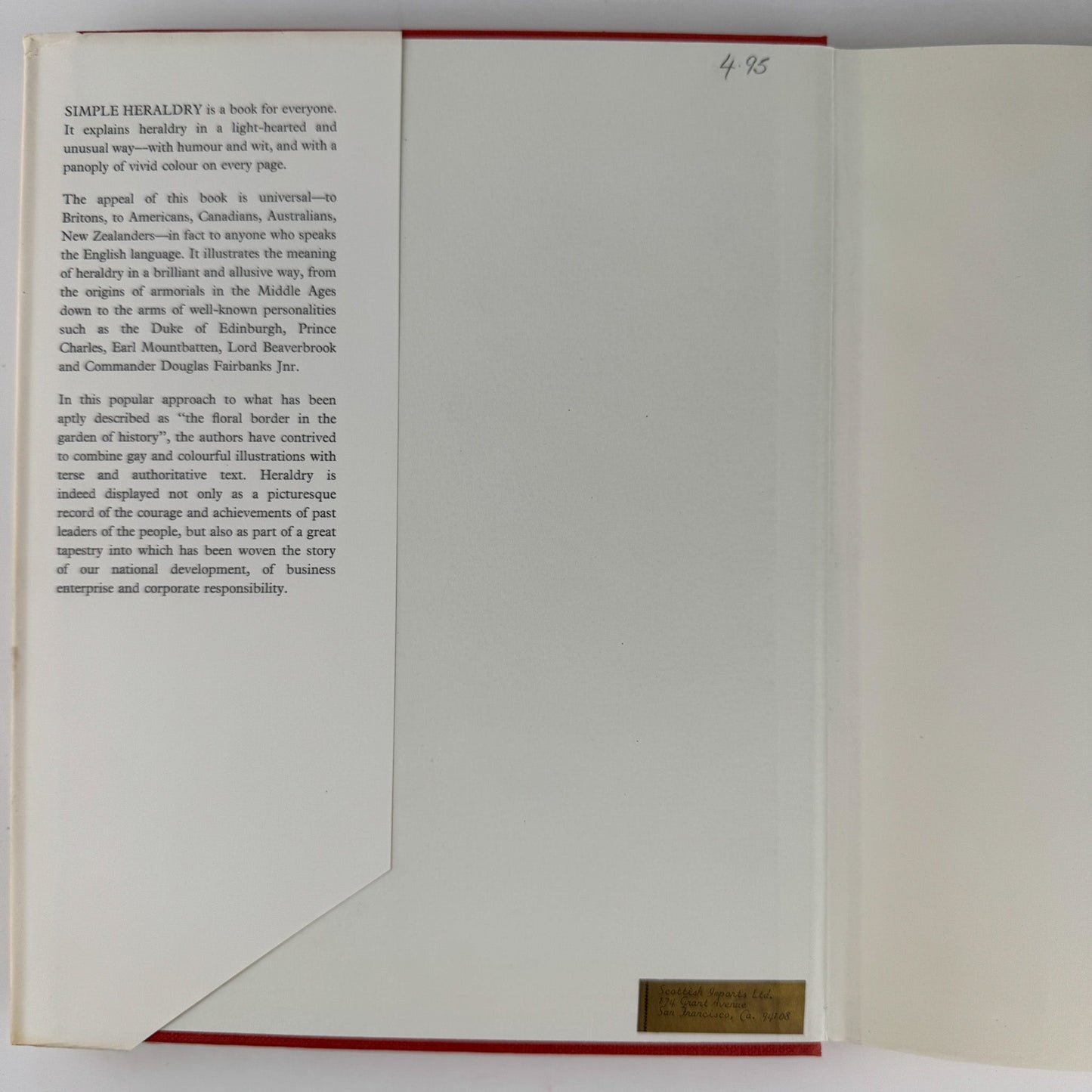 Simple Heraldry Cheerfully Illustrated, 1971 Illustrated British History - Pretty Old Books