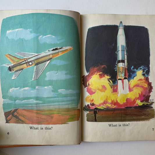 Singer Science for You, 1959 Science Primer, Illustrated Rockets, People, Animals - Pretty Old Books