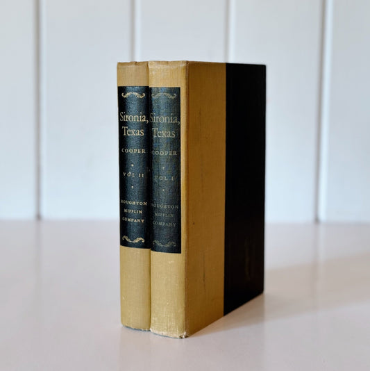Sironia, Texas, Two - Volume Set, Madison Cooper, 1952 - Pretty Old Books