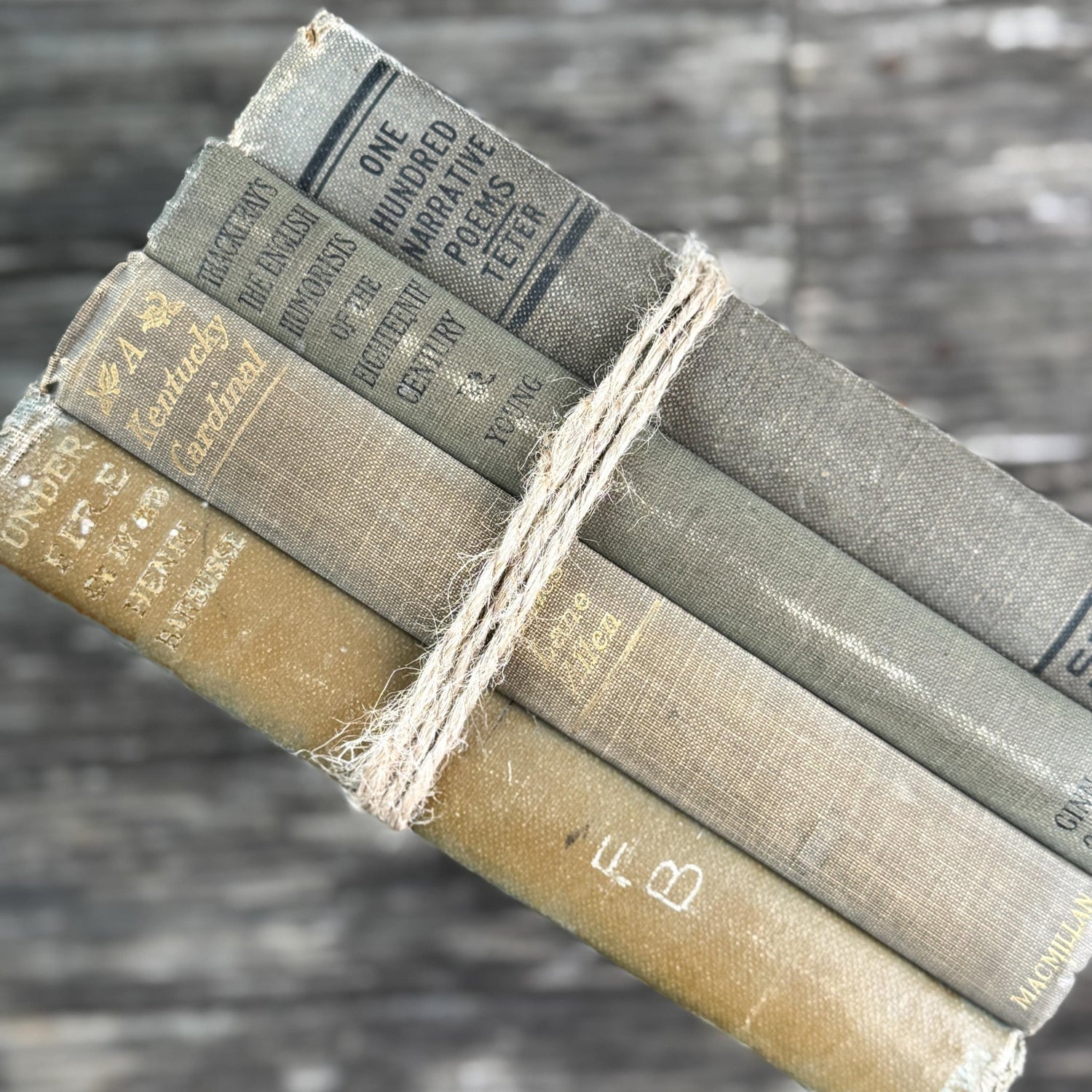 Green Vintage Book Bundles