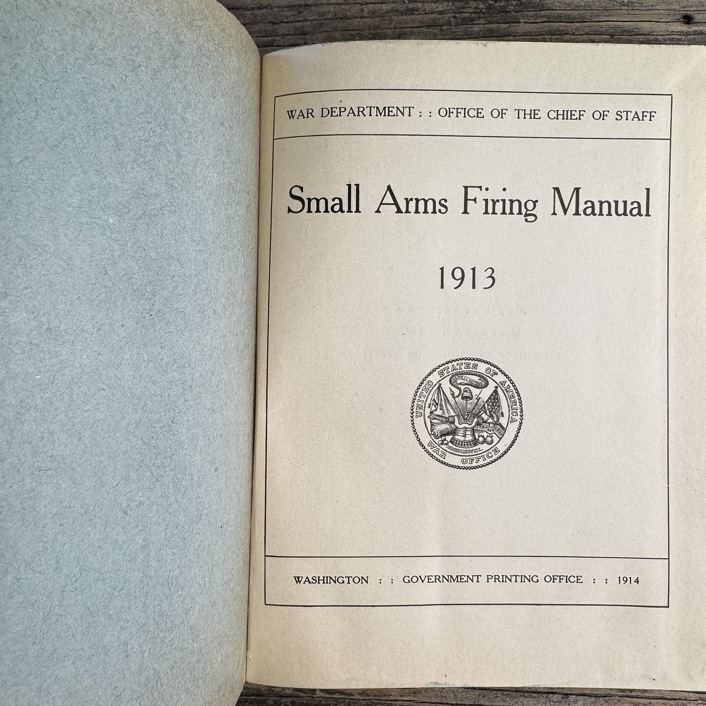 Small Arms Firing Manual, War Department, 1913 - Pretty Old Books