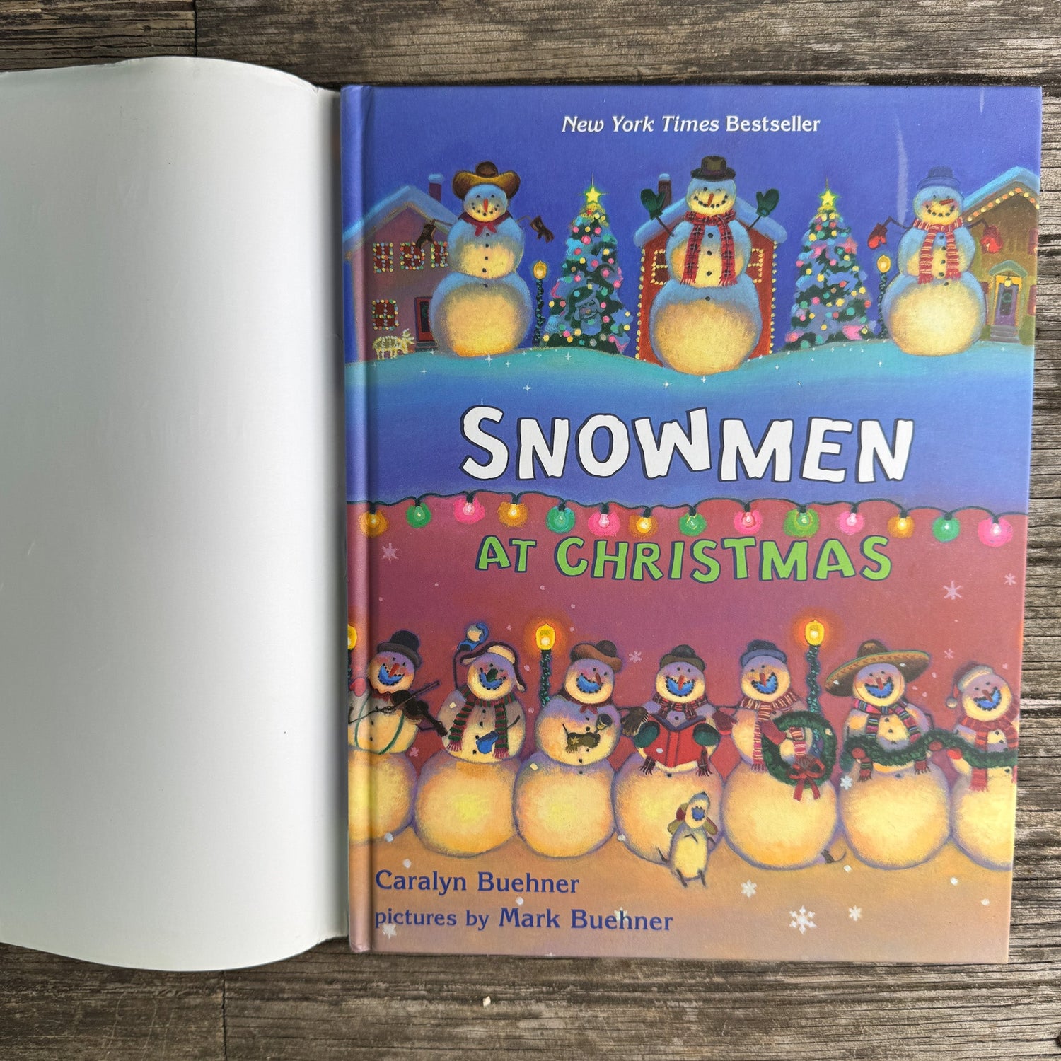 Snowmen at Christmas, Caralyn Buehner, 2005, Signed Copy - Pretty Old Books