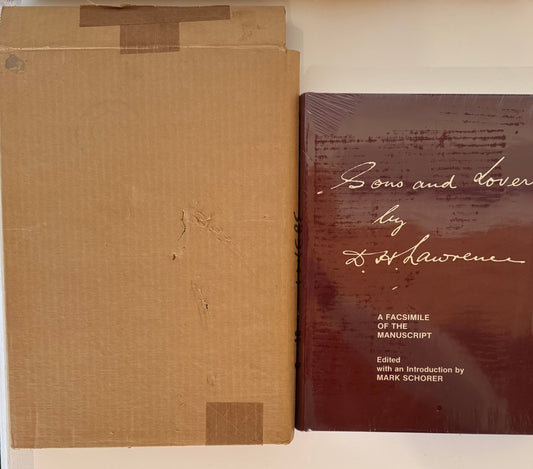 Sons and Lover, A Facsimile of the Manuscript, 1977 Hardcover New in Plastic - Pretty Old Books
