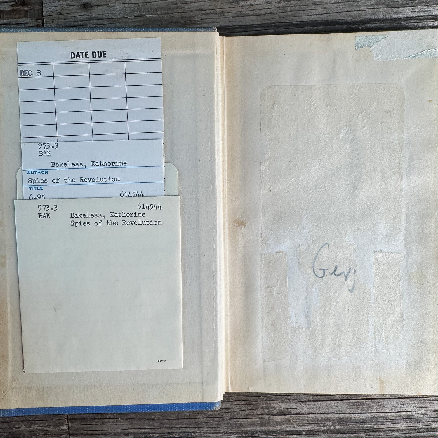 Spies of the Revolution, Katherine and John Bakeless, 1962, First Printing - Pretty Old Books