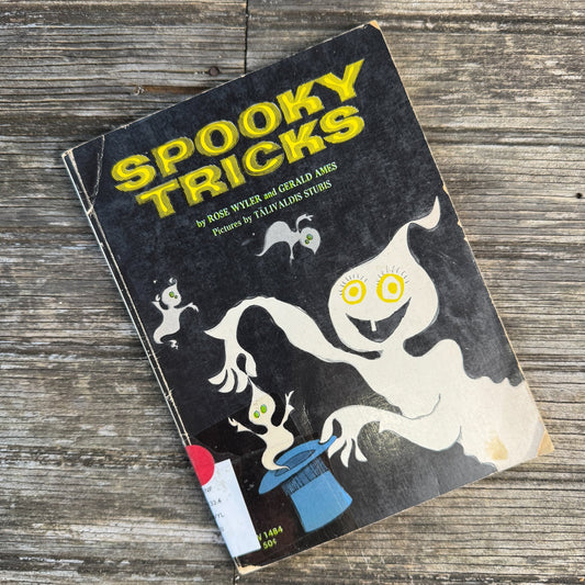 Spooky Tricks, Scholastic 1969 Halloween Paperback, Rose Wyler and Gerald Ames - Pretty Old Books