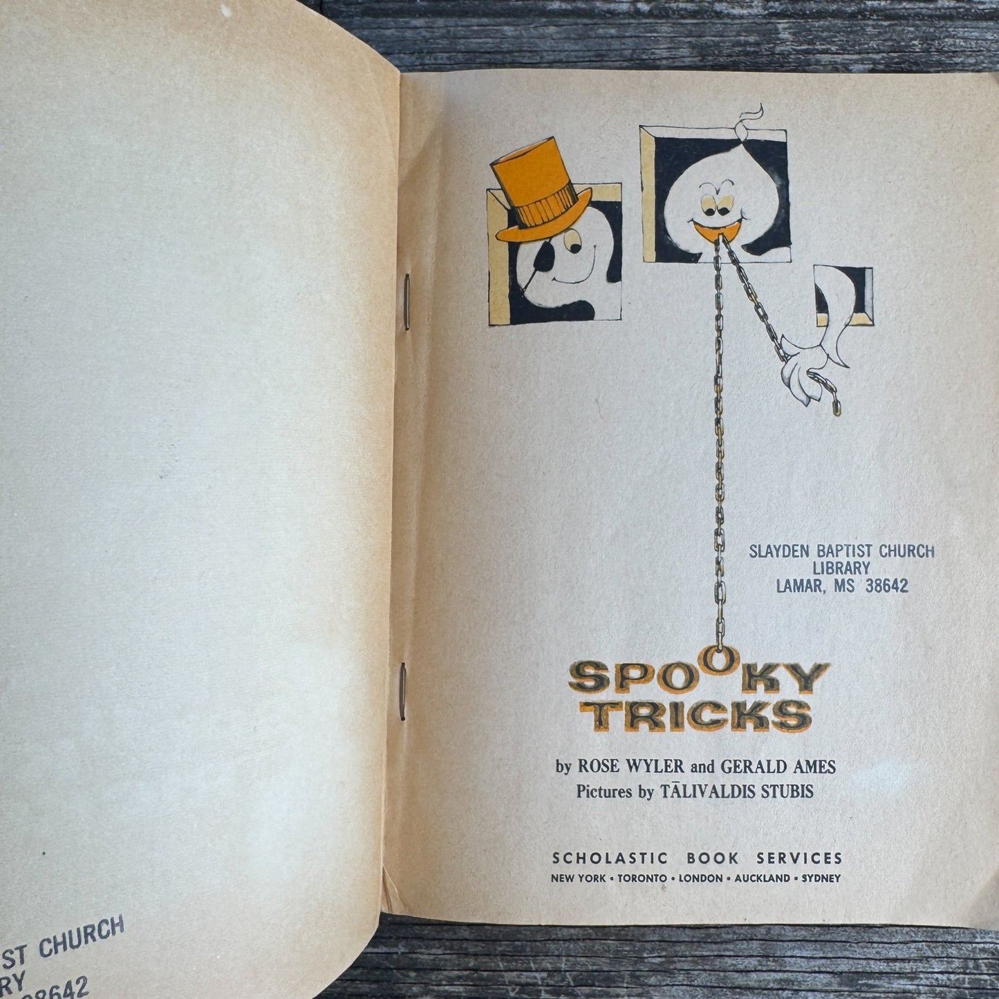 Spooky Tricks, Scholastic 1969 Halloween Paperback, Rose Wyler and Gerald Ames - Pretty Old Books