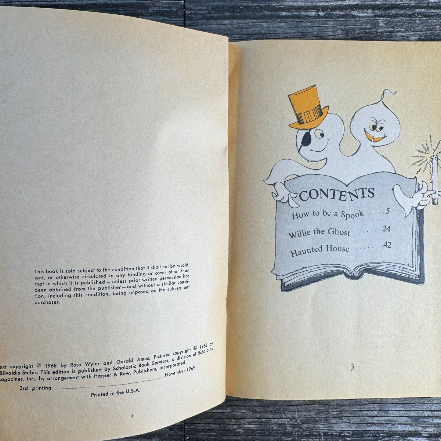 Spooky Tricks, Scholastic 1969 Halloween Paperback, Rose Wyler and Gerald Ames - Pretty Old Books