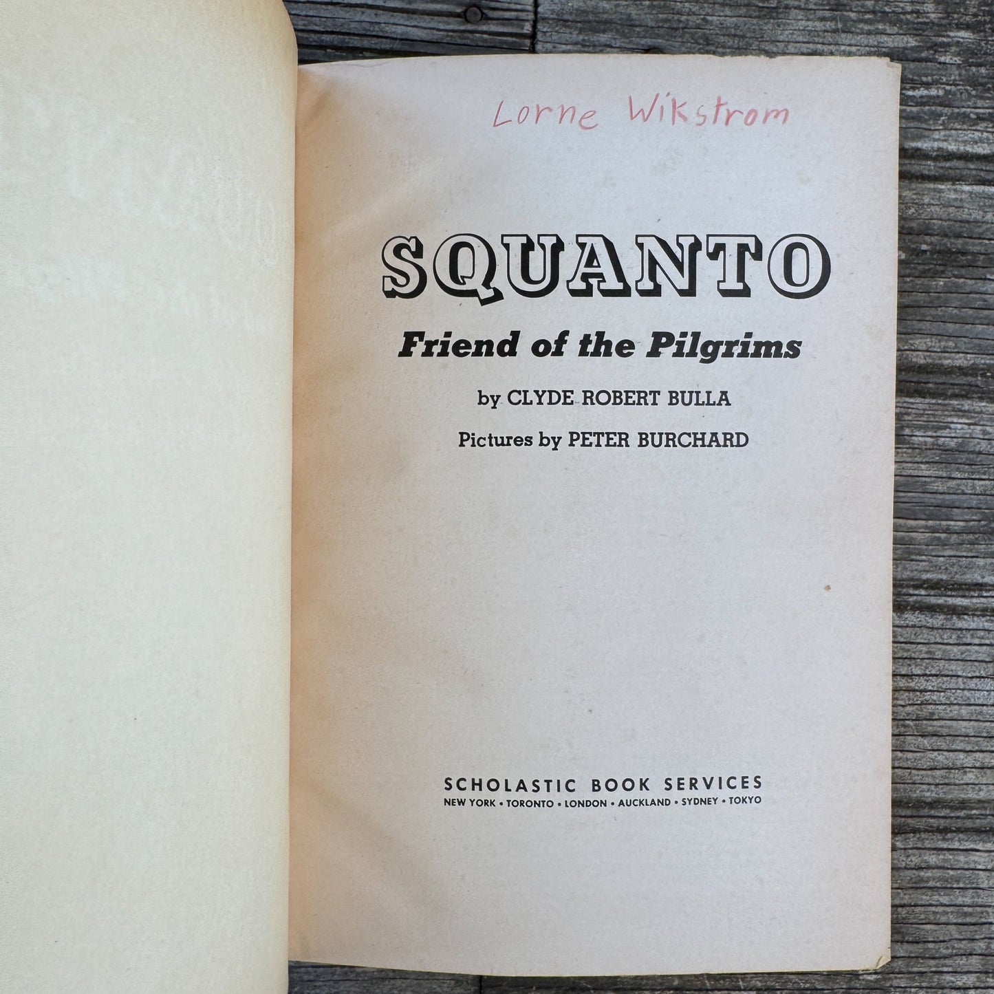 Squanto: Friend of the Pilgrims, Scholastic Paperback 1974 - Pretty Old Books