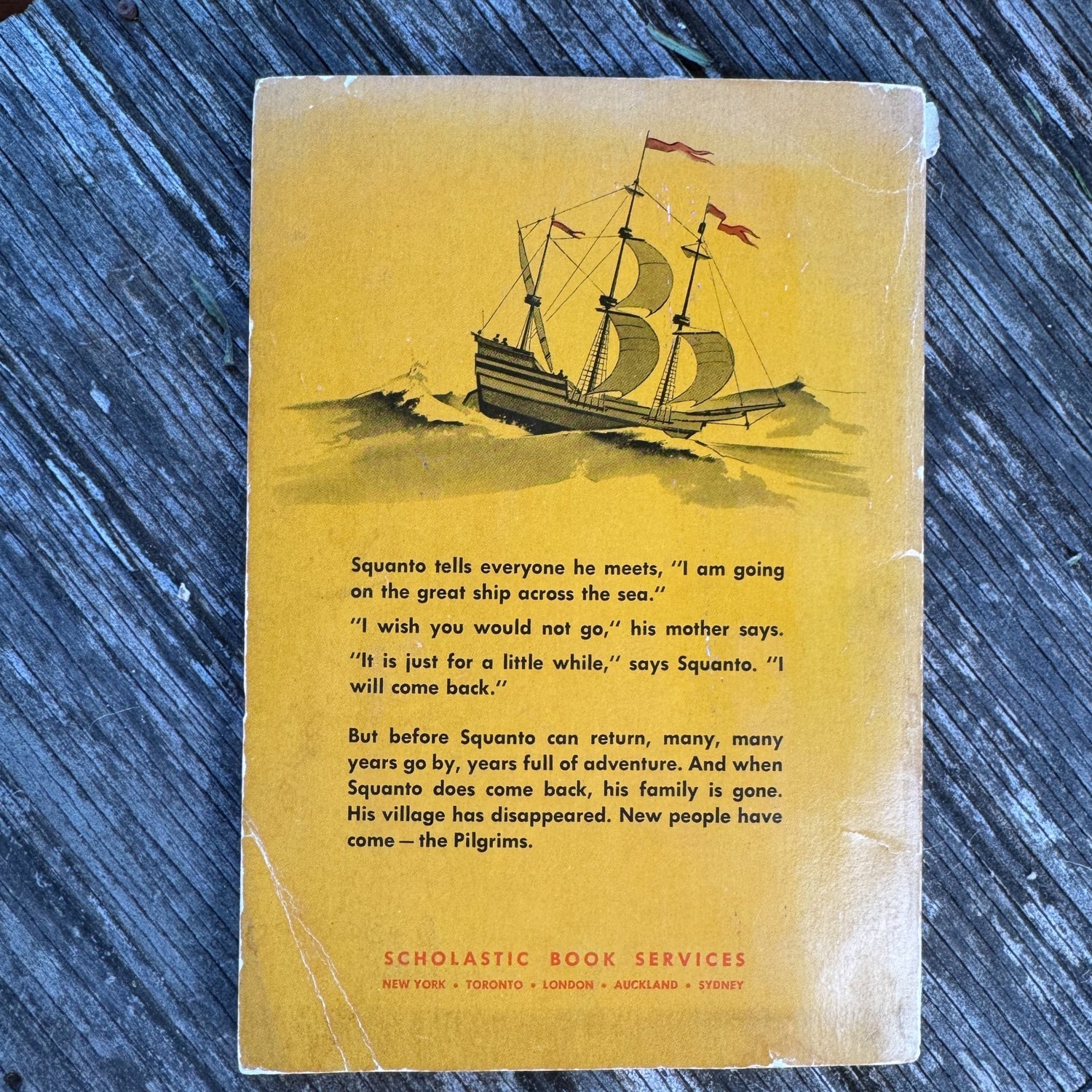 Squanto: Friend of the Pilgrims, Scholastic Paperback 1974 - Pretty Old Books