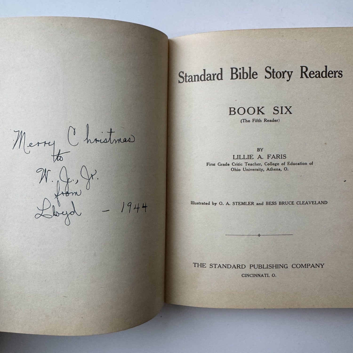 Standard Bible Story Readers, Book Six, 1929 School Book - Pretty Old Books