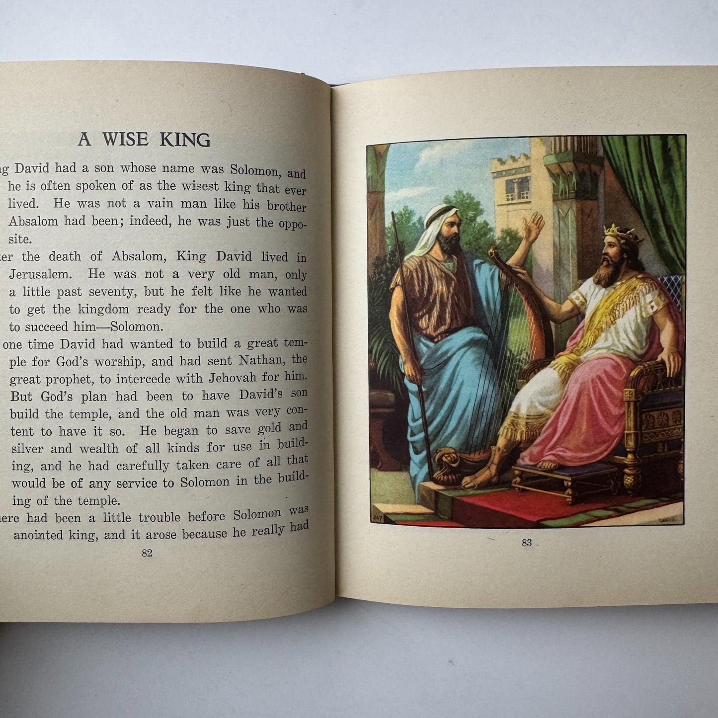 Standard Bible Story Readers, Book Six, 1929 School Book - Pretty Old Books