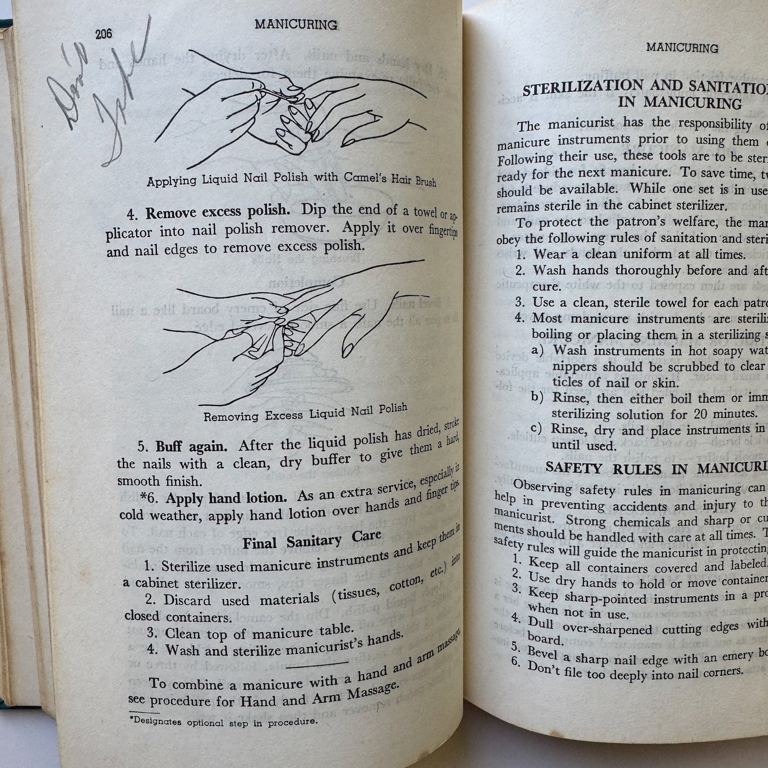 Standard Textbook of Cosmetology, Retro Mid Century 1958 Hardcover School Book - Pretty Old Books