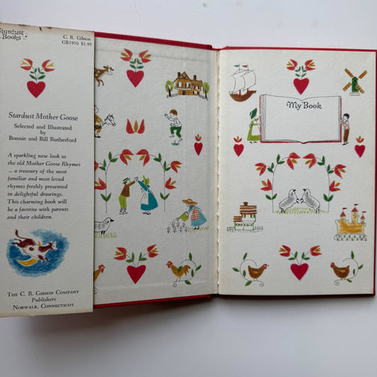 Stardust Mother Goose, 1968, Illustrated Small Children’s Hardcover Book - Pretty Old Books