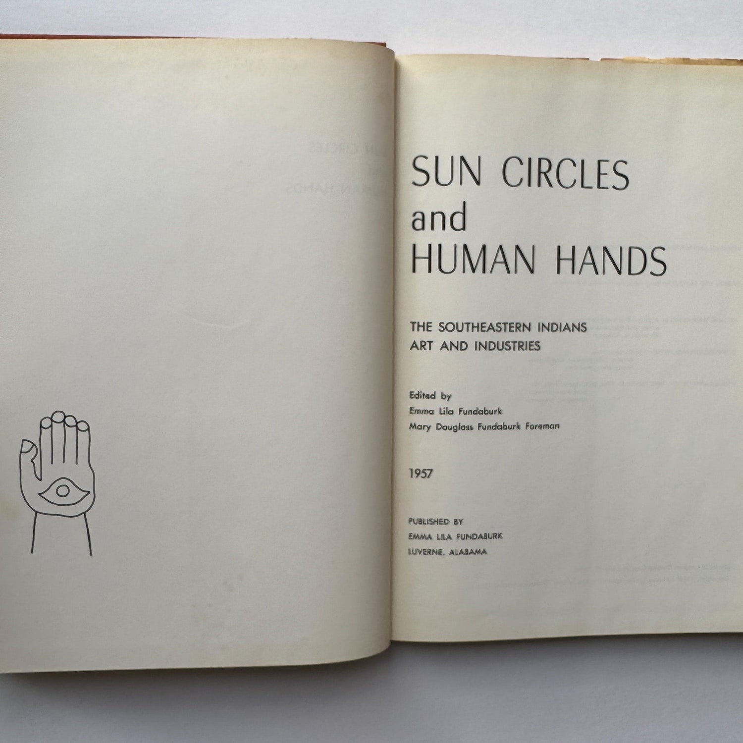 Sun Circles and Human Hands: The Southeastern Indians, 1965 Hardcover - Pretty Old Books