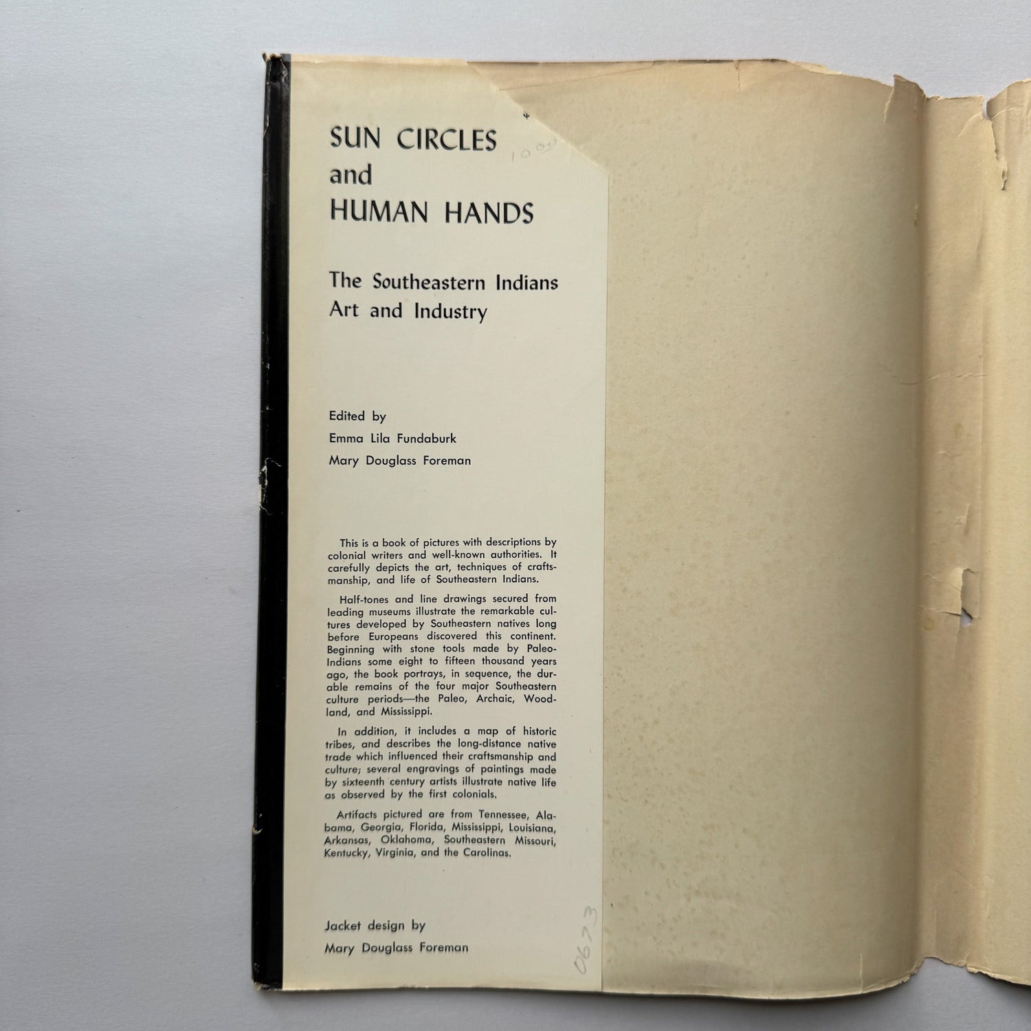 Sun Circles and Human Hands: The Southeastern Indians, 1965 Hardcover - Pretty Old Books