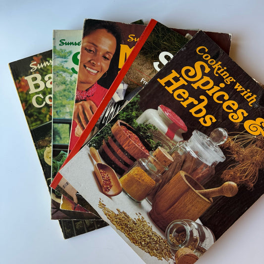 Sunset Magazine Vintage Paperback Cook Books - Pretty Old Books