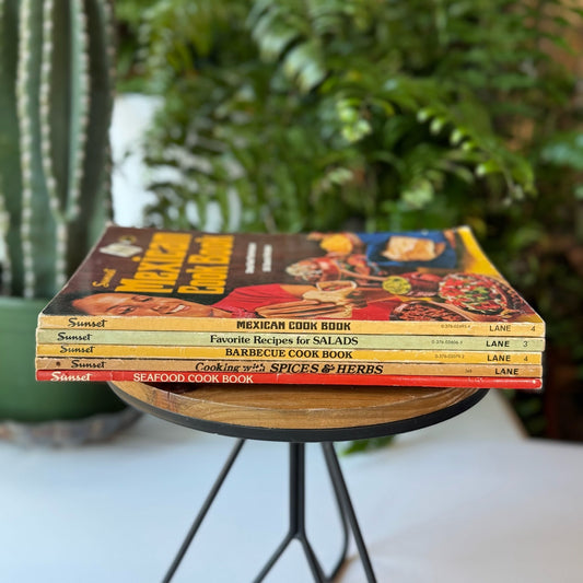 Sunset Magazine Vintage Paperback Cook Books - Pretty Old Books