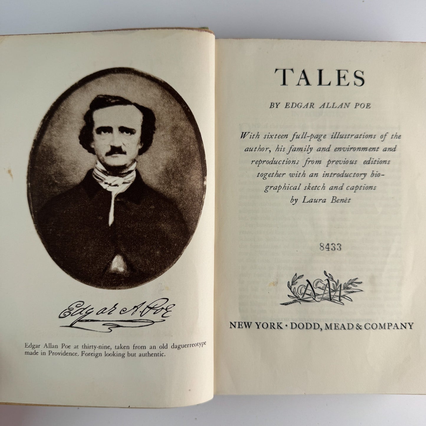 Tales by Edgar Allan Poe, Illustrated 1952 Hardcover - Pretty Old Books