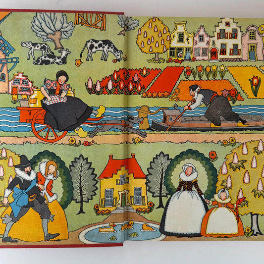 Tales Told in Holland, Olive Beaupré Miller, Maud & Miska Petersham, 1954, My Travelship Series - Pretty Old Books