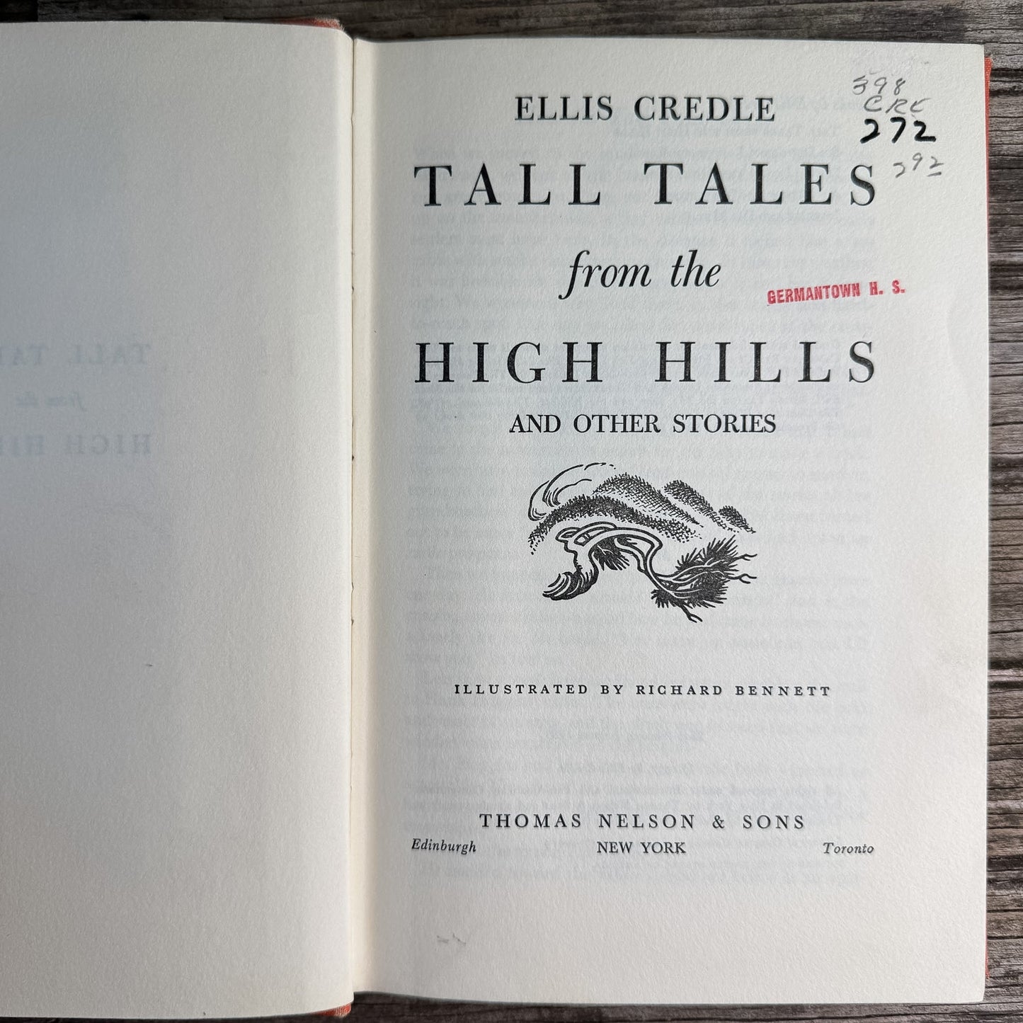 Tall Tales from the High Hills and Other Stories, Ellis Credle, 1957 - Pretty Old Books