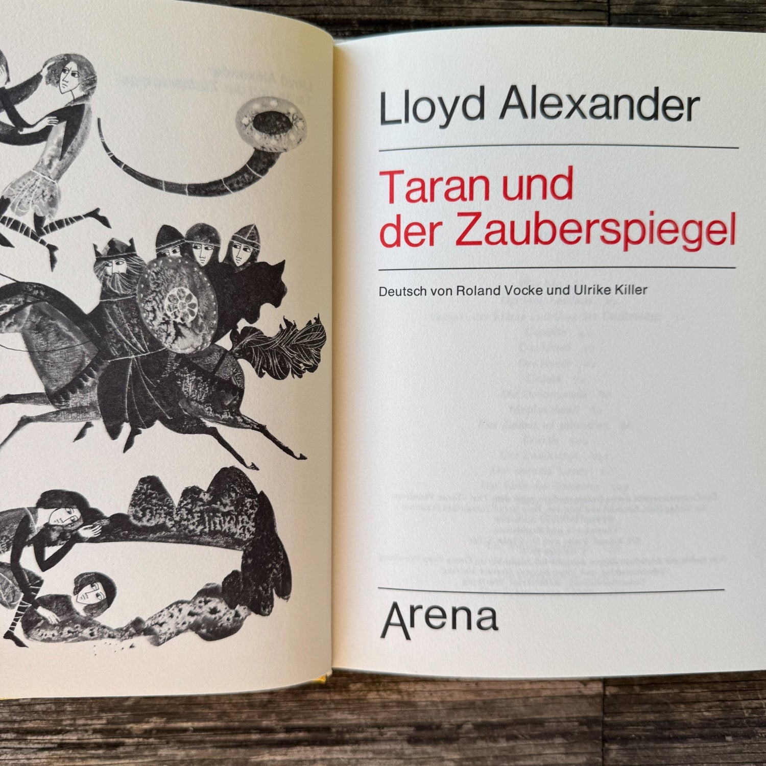 Taran und der Zauberspiegel by Lloyd Alexander (German Edition, 1973) - Pretty Old Books