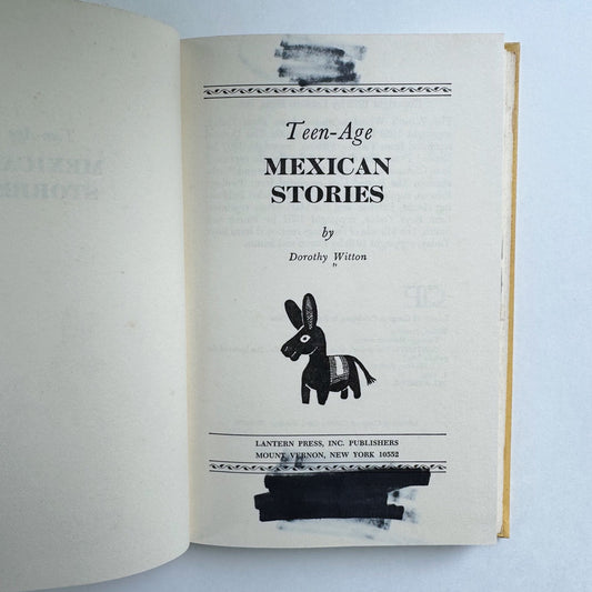 Teenage Mexican Stories by Dorothy Witton, 1972 - Pretty Old Books