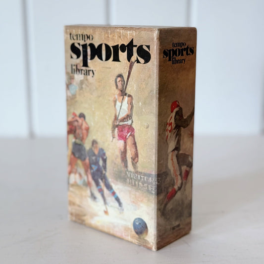 Tempo Sports Library Slipcased Book Set, 1977 Paperback Soccer, Basketball, Baseball - Pretty Old Books