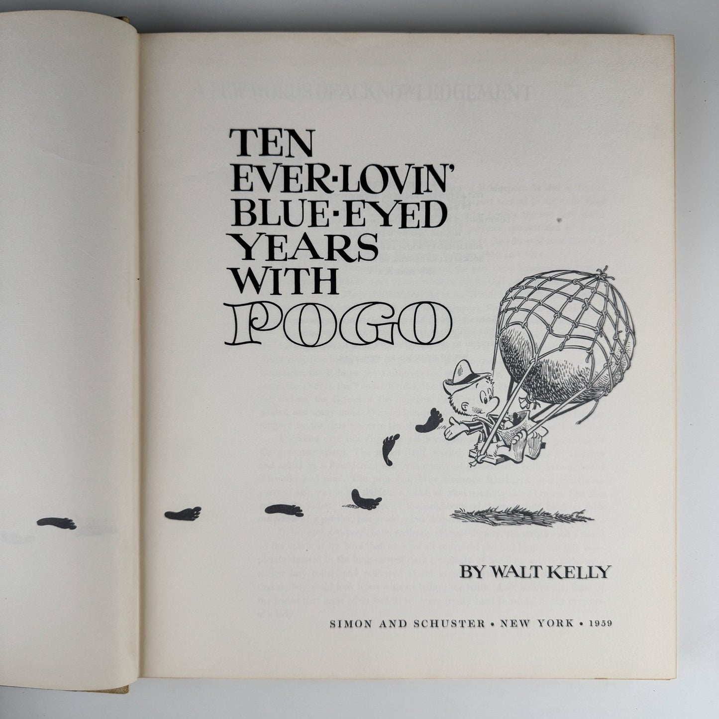 Ten Ever - Lovin' Blue - Eyed Years With Pogo, 1959 Walt Kelly - Pretty Old Books