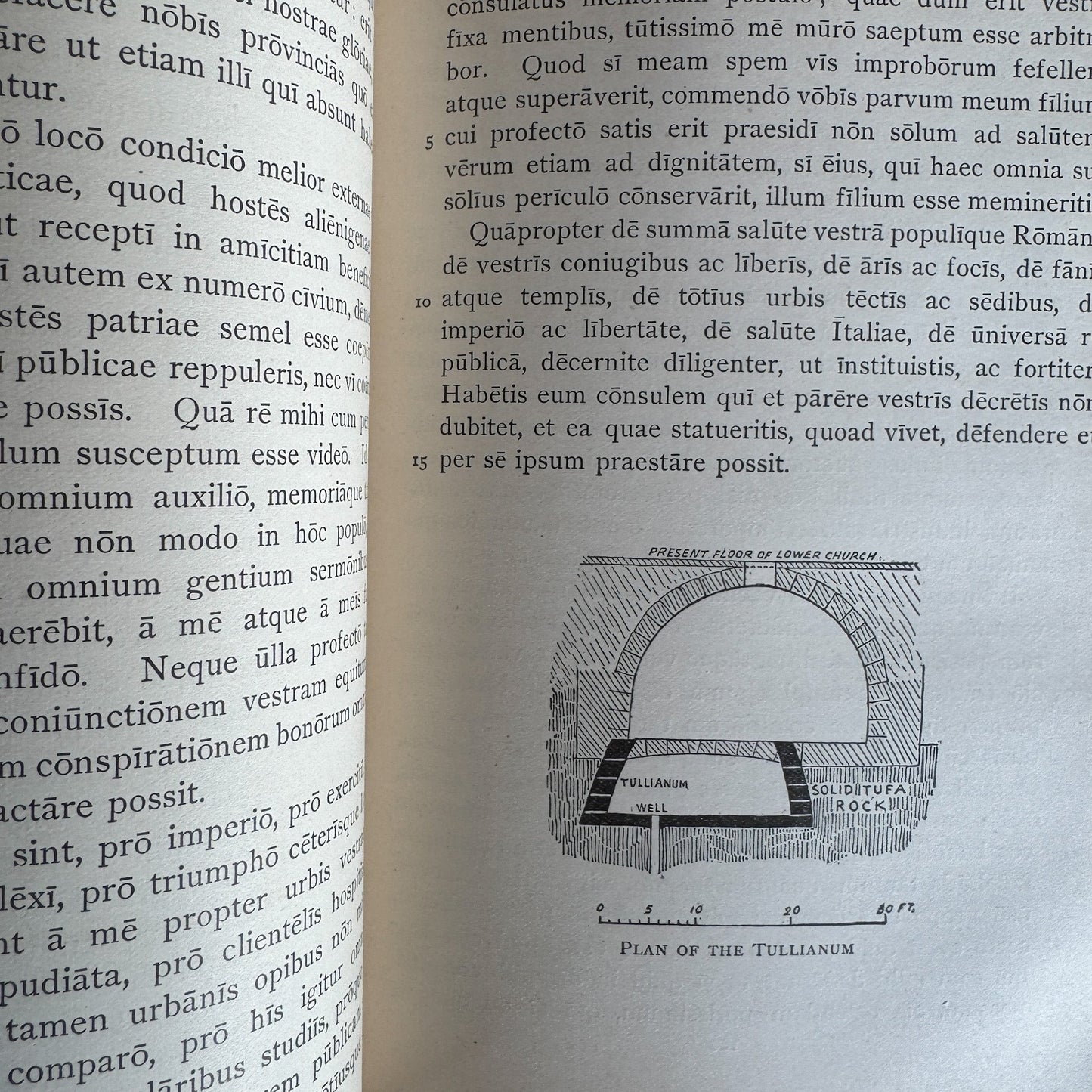 Ten Orations of Cicero, 1898, Latin Textbook - Pretty Old Books