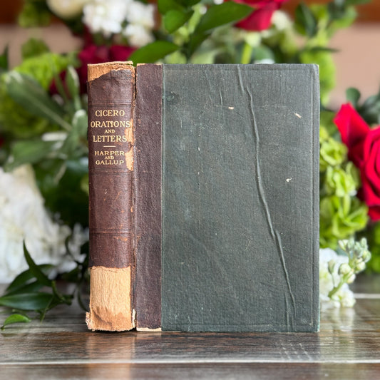 Ten Orations of Cicero, 1898, Latin Textbook - Pretty Old Books