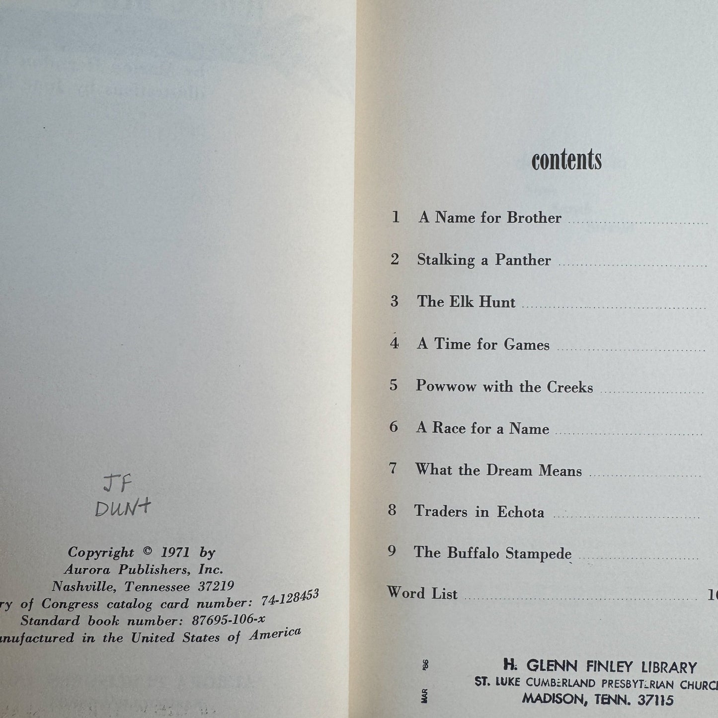 Tenase Brave, 1971, Marion Herndon Dunn, Signed - Pretty Old Books