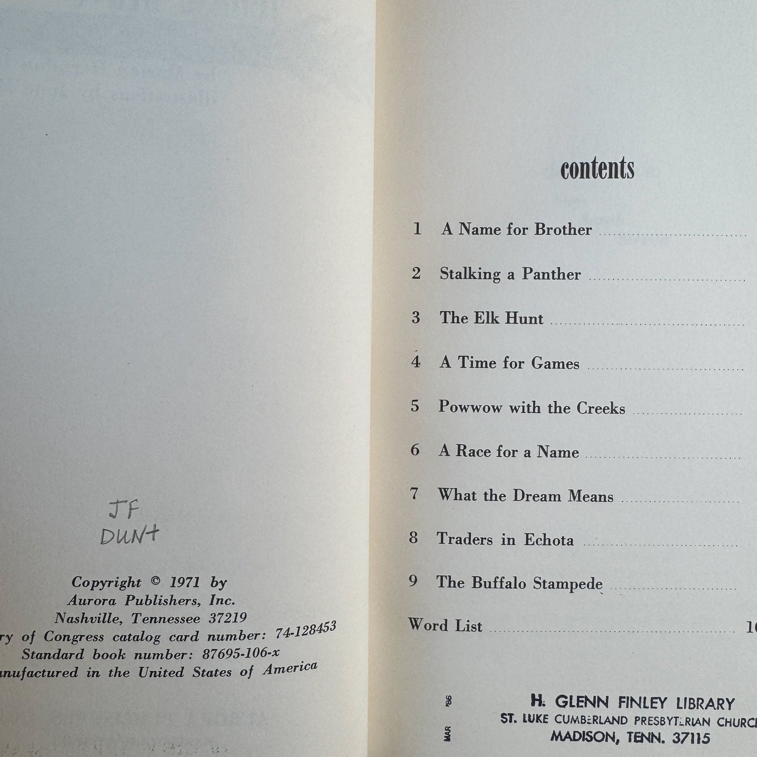 Tenase Brave, 1971, Marion Herndon Dunn, Signed - Pretty Old Books