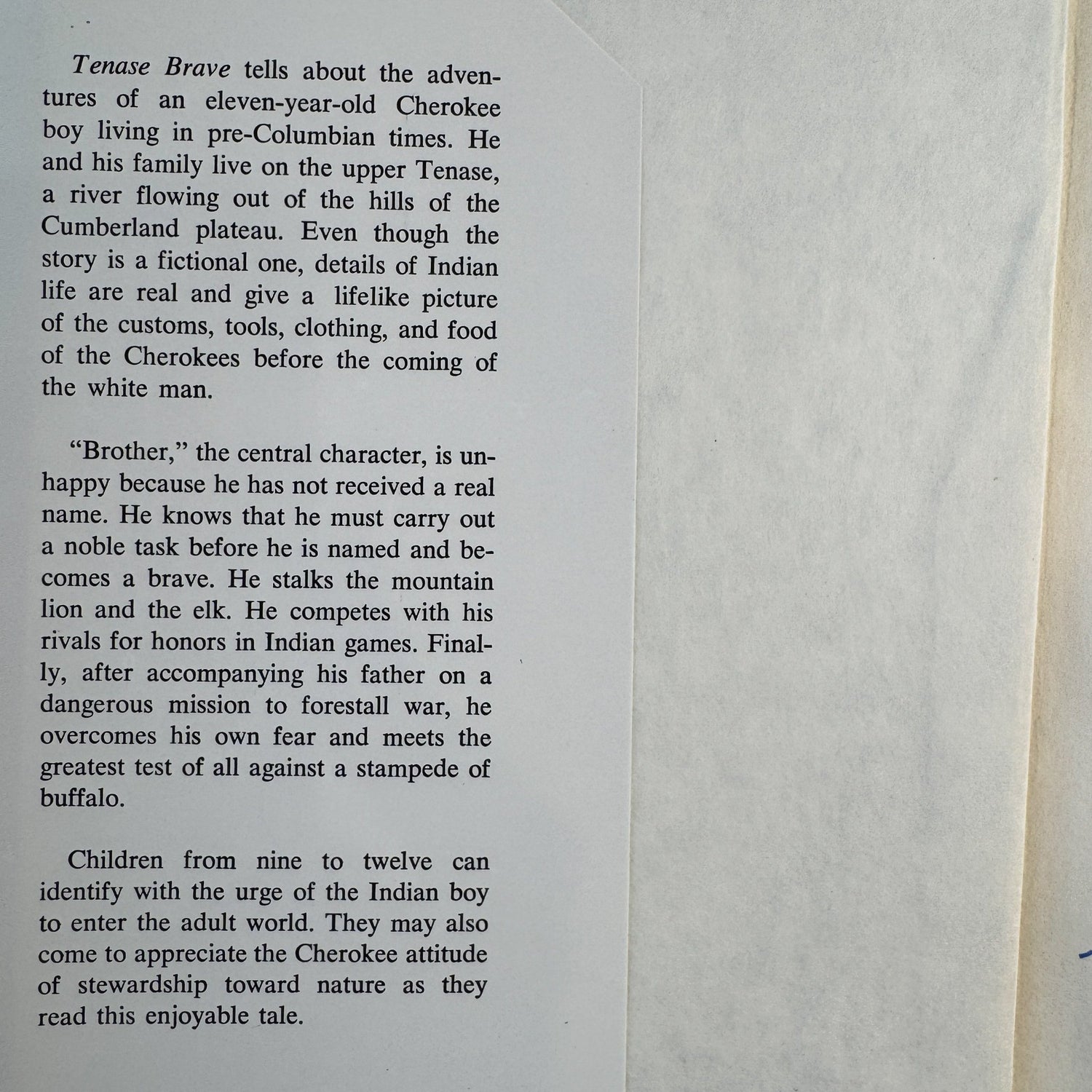 Tenase Brave, 1971, Marion Herndon Dunn, Signed - Pretty Old Books