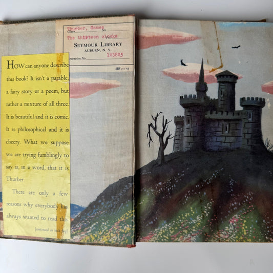The 13 Clocks, James Thurber, 1950 Hardcover Fairy Tale - Pretty Old Books